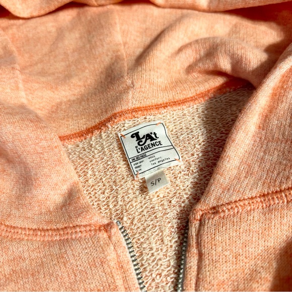 LA't by L’AGENCE Zip Hooded Fleece - Picture 4 of 5